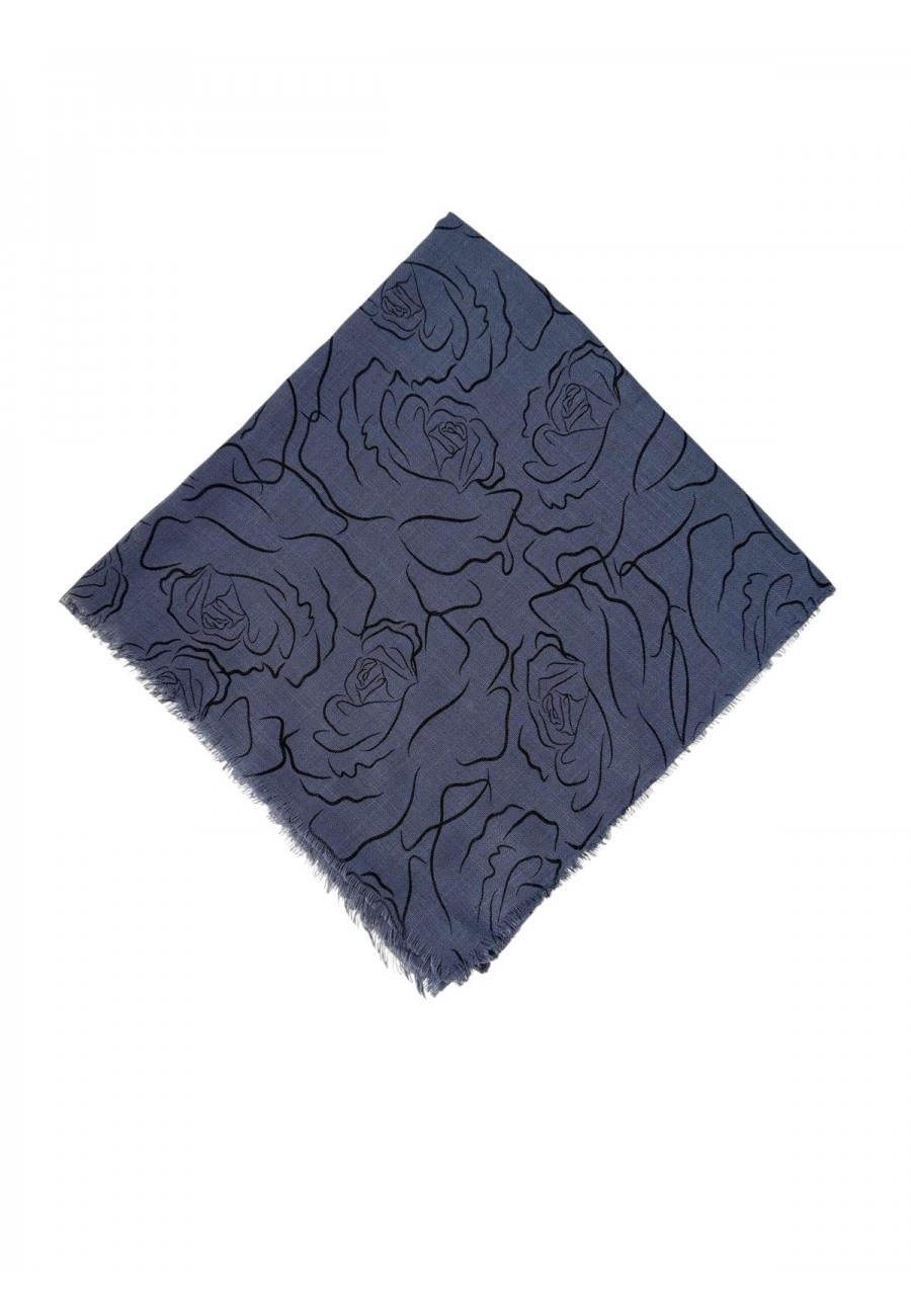 Pigment Baskı Flama Flam Eşarp F-8102-12